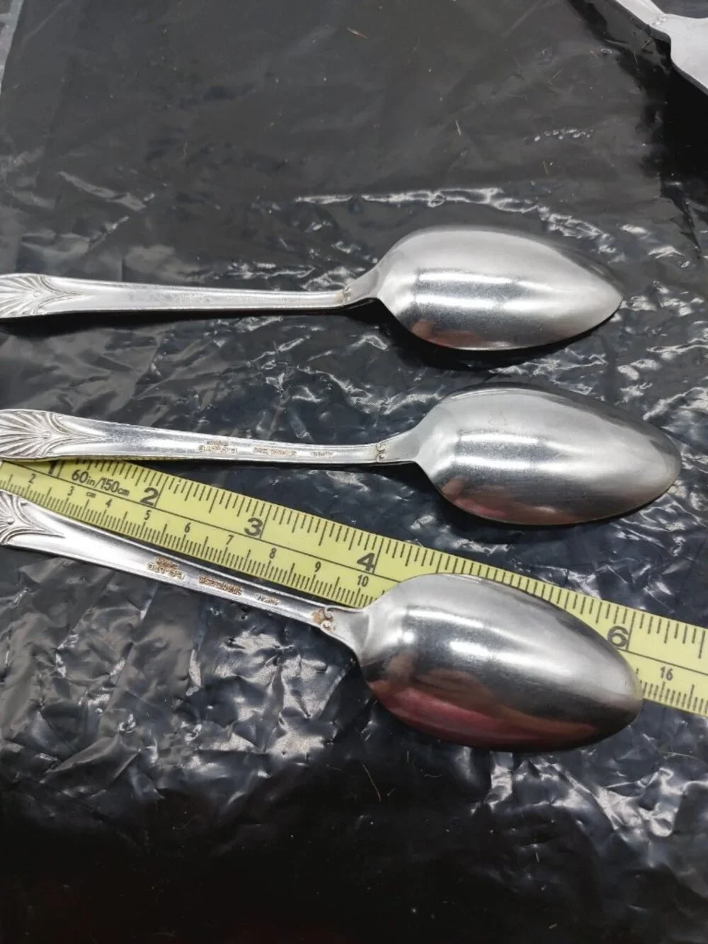 E C Ltd Aural Stainless Flatware 3 Dinner 2 Salad Forks 3 Soup Spoons Lot Of 8